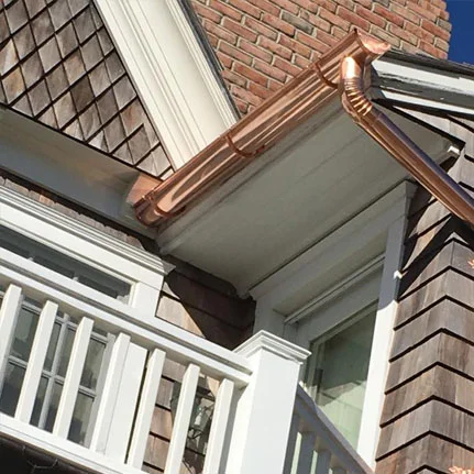 copper gutter installation Miller Place ny